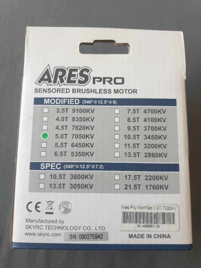 SKY RC ARES Pro Competition Brushless motor 5.0T