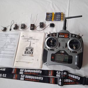 SPEKTRUM Dx6i, 4 přijímače, satelit, příslušenství